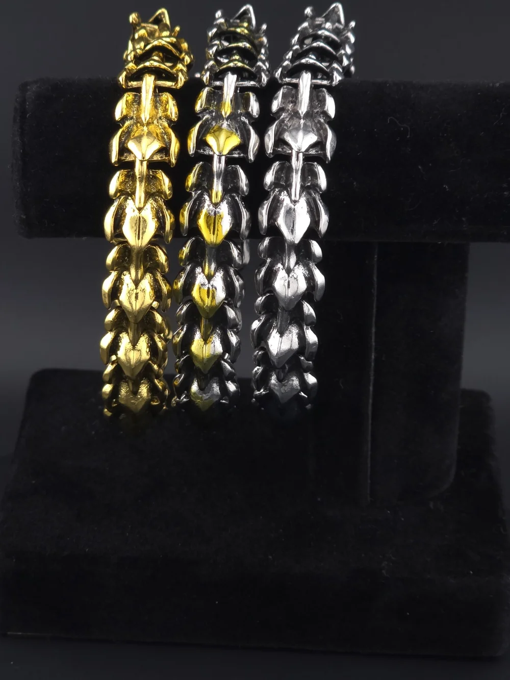 1 Piece  Men’s Link Bracelet - Silver ,Alternative Gold&silver And Gold